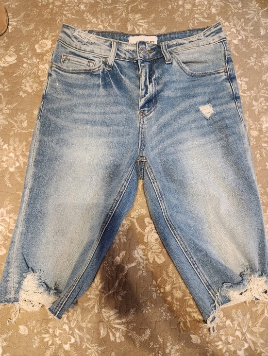 Vervet Denim - Vervet Light Blue Distressed Women's Jeans Shorts